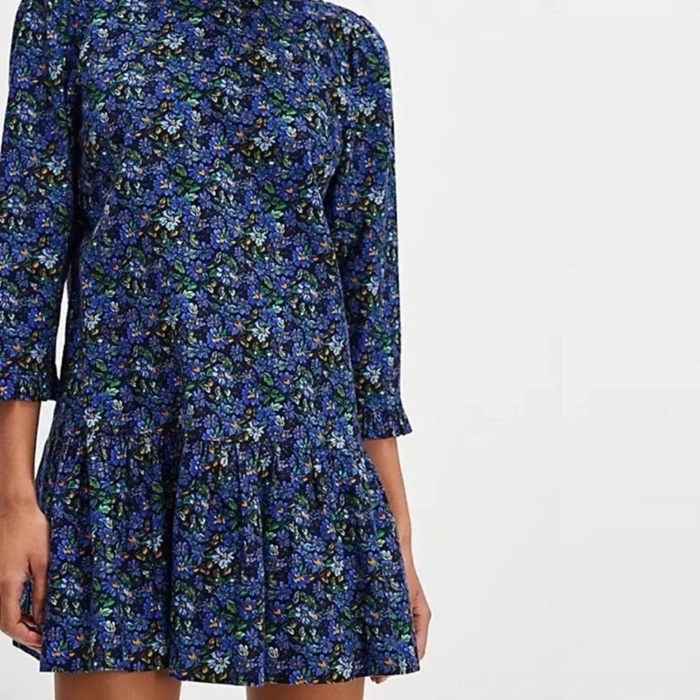 Free People Backless Blue Floral Dress - Picture 2 of 5